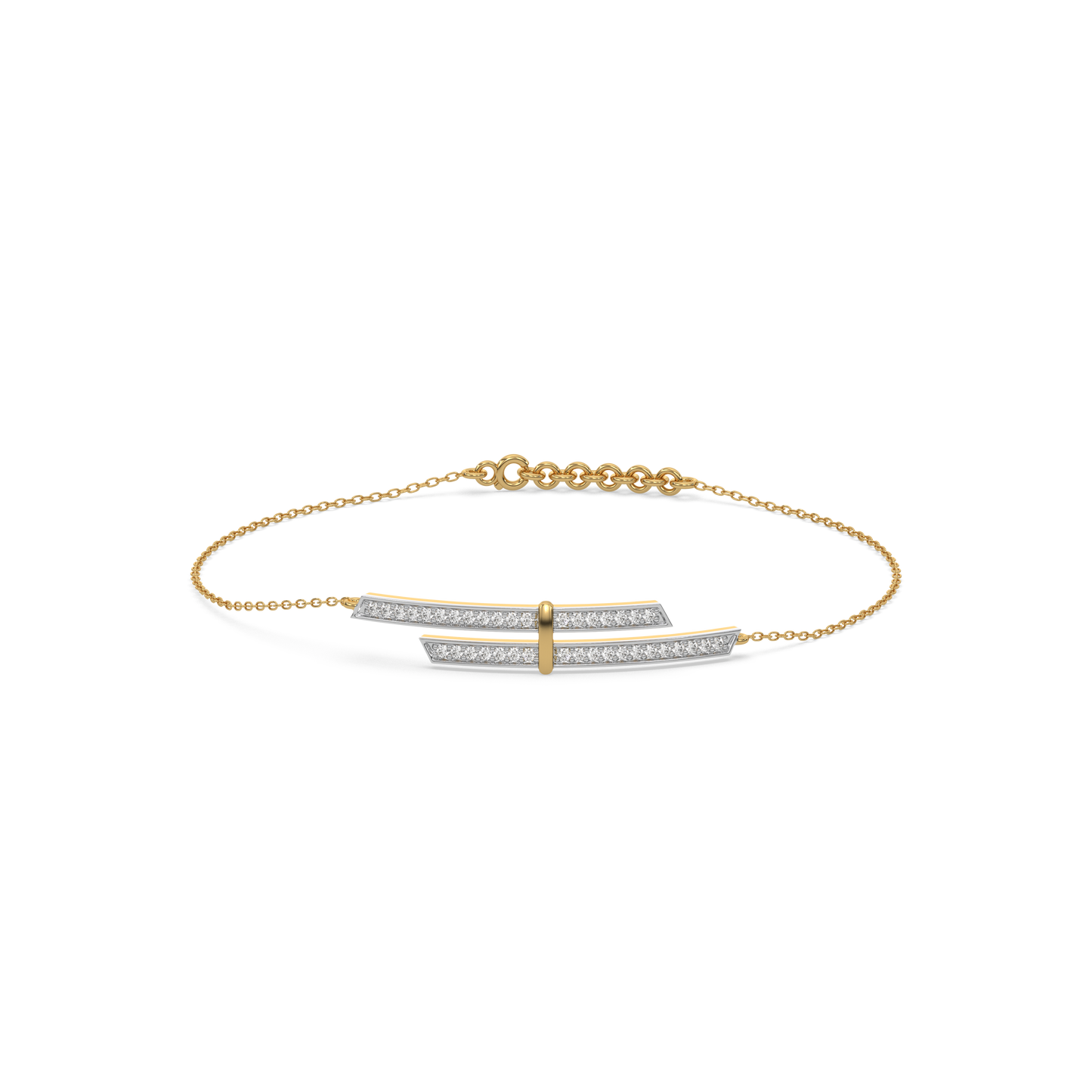 Edge of Elegance - Lab Diamond Bracelet