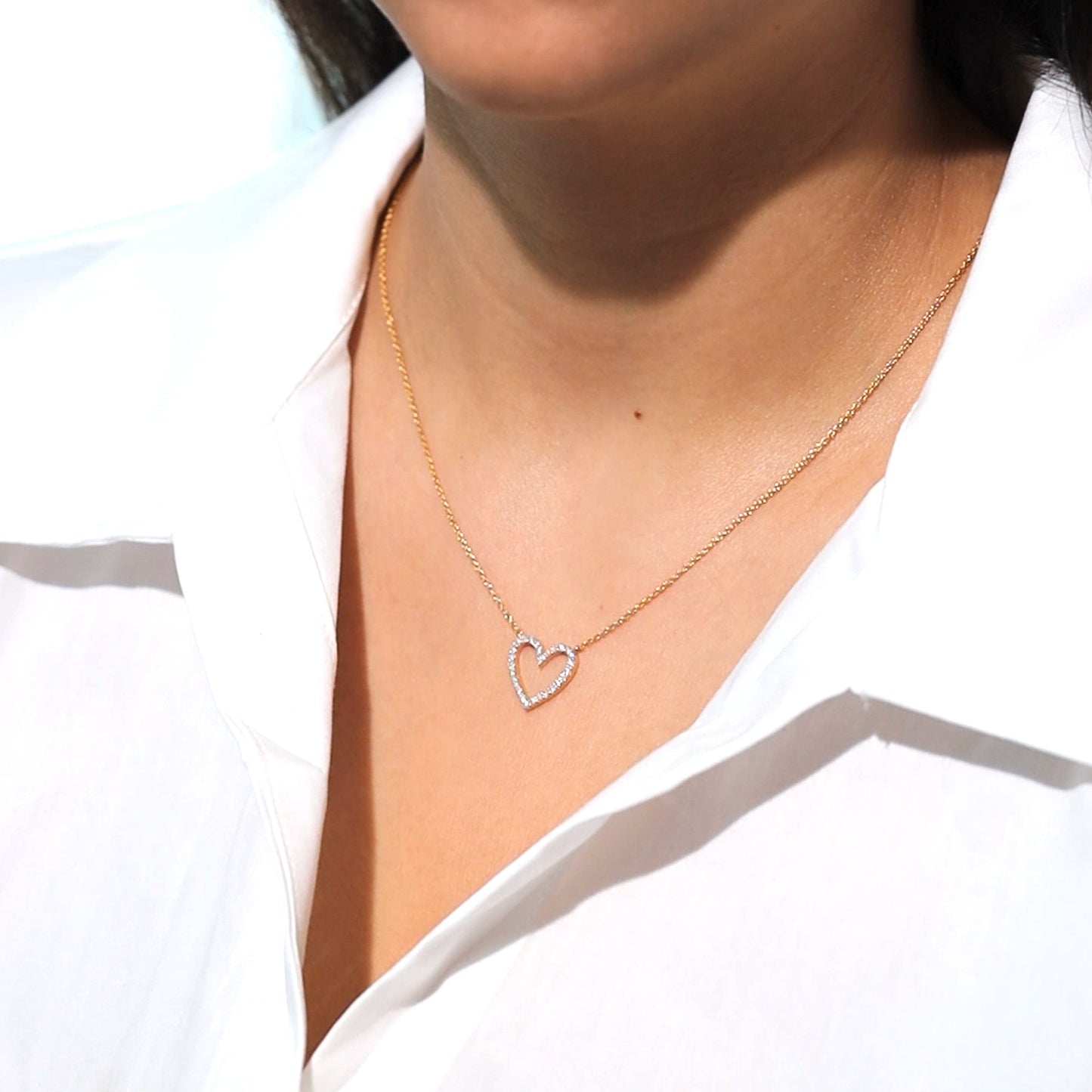 Everlasting Heart - Lab Diamond Necklace