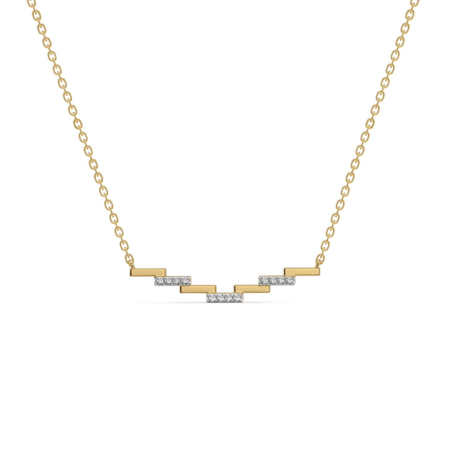 Floating Staircase - Lab Diamond Necklace