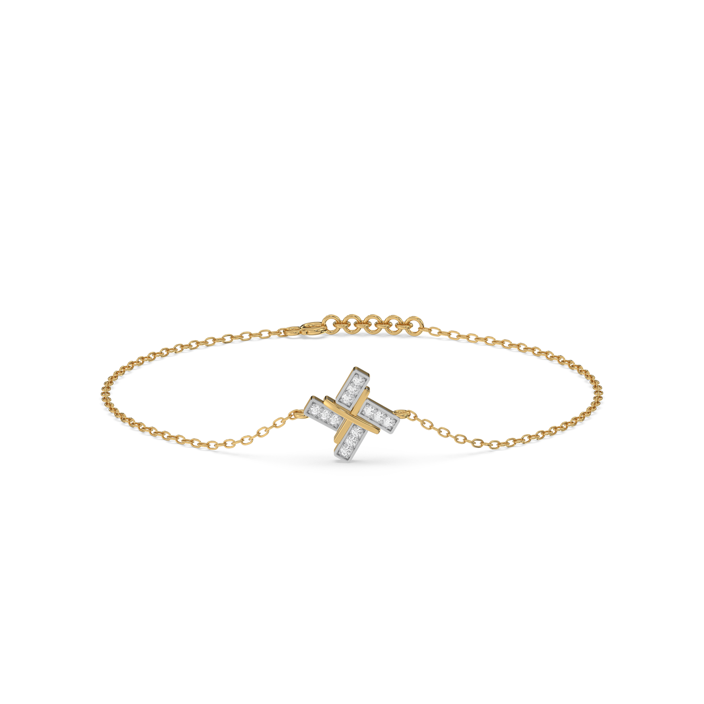Geometric Glow - Lab Diamond Bracelet