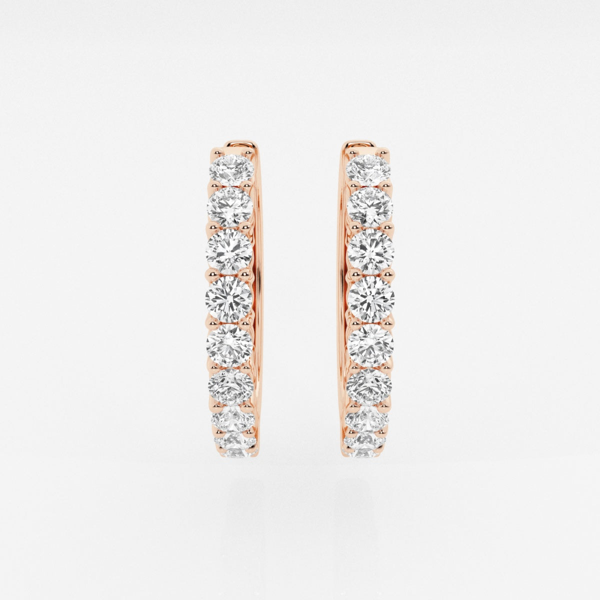 Hazel - Classic Shared Prong Design Earrings