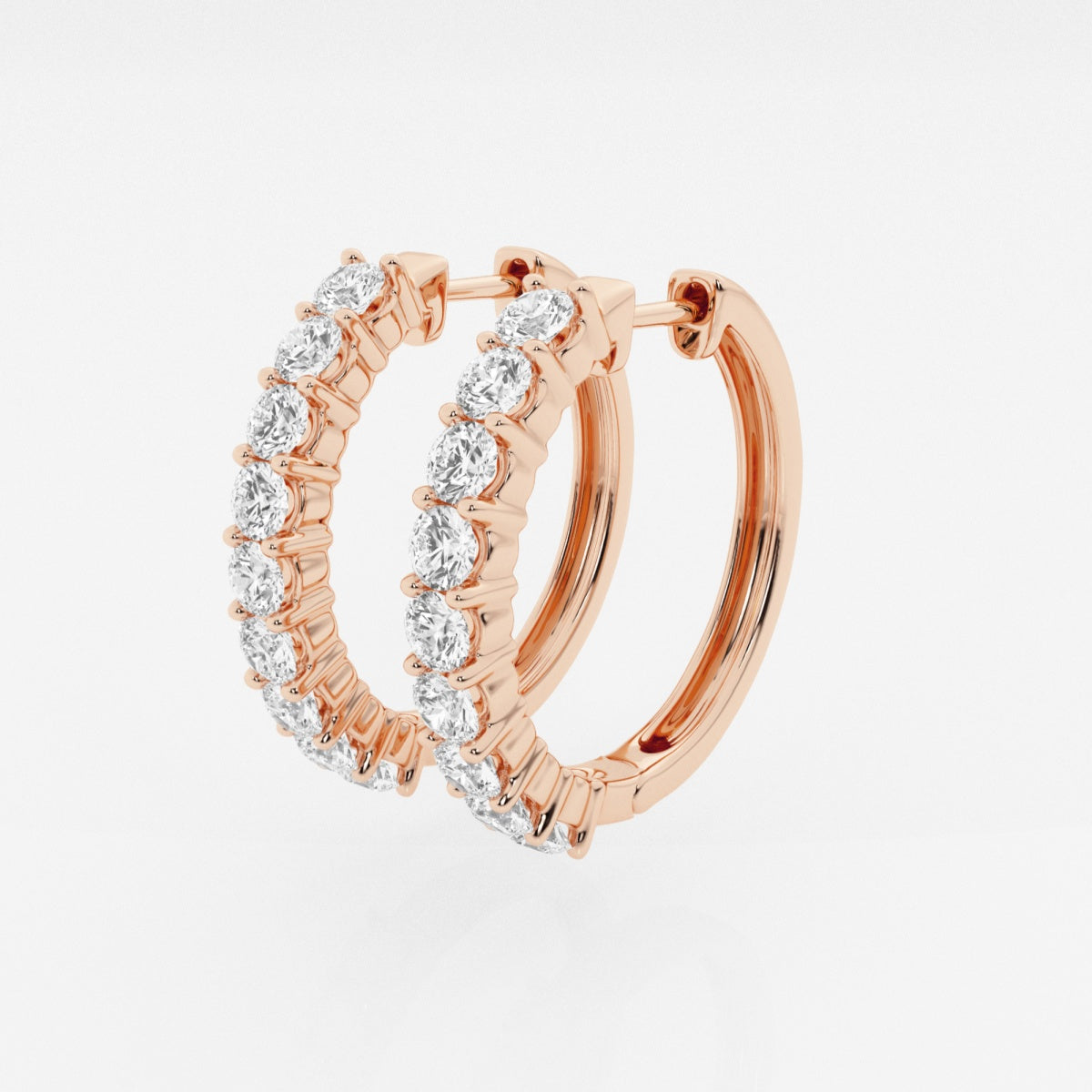 Hazel - Classic Shared Prong Design Earrings