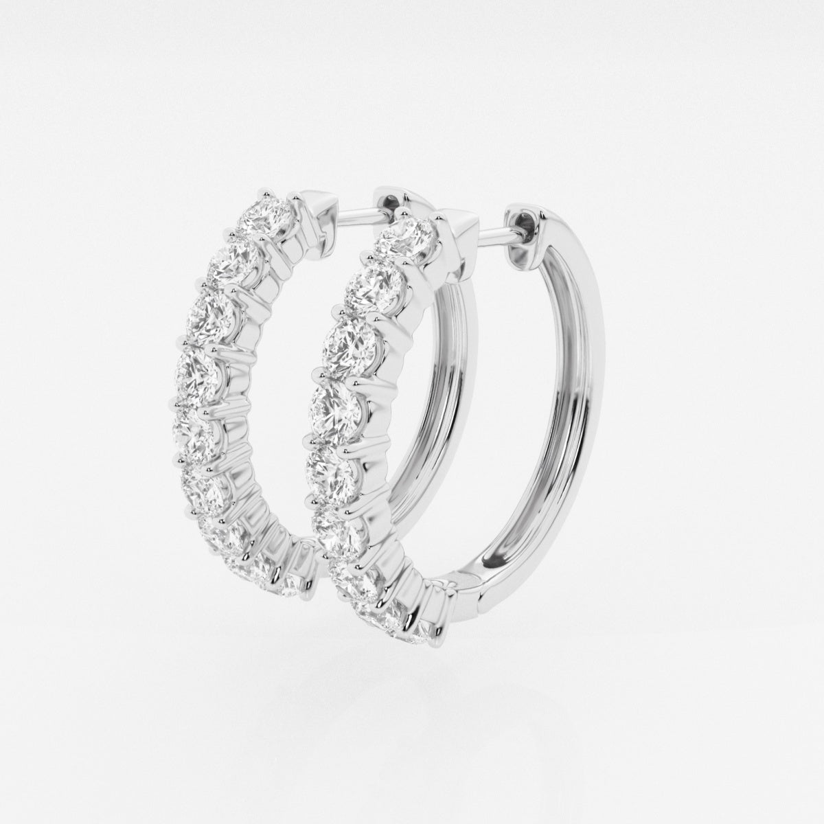 Hazel - Classic Shared Prong Design Earrings