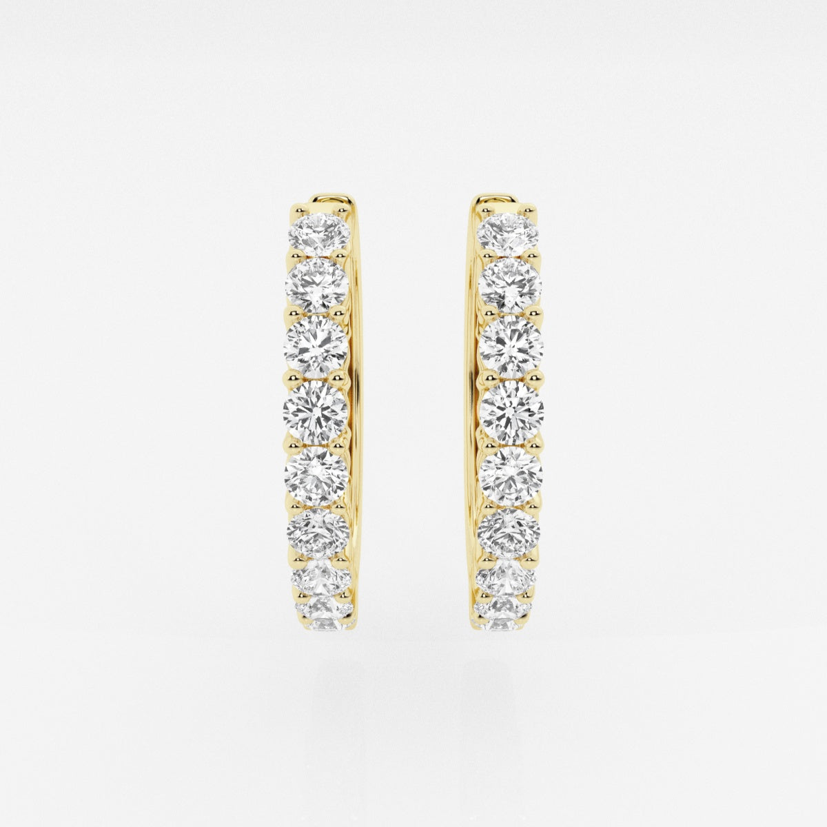 Hazel - Classic Shared Prong Design Earrings
