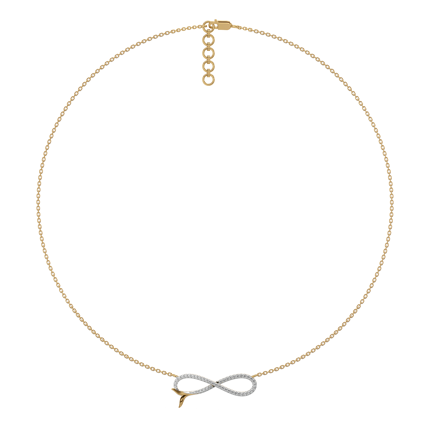 Infinity Tide - Lab Diamond Necklace