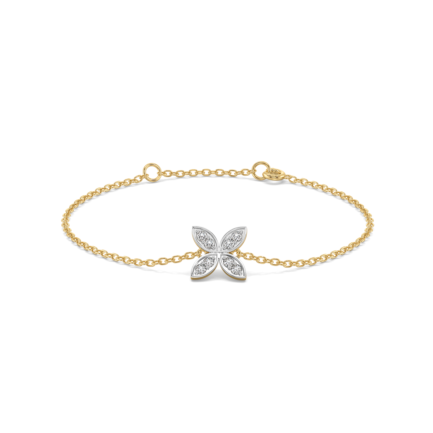 Daffodil Flora - Pure Gold Lab Diamond Fashion Bracelet