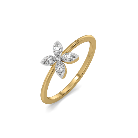 Daffodil Flora - Pure Gold Lab Diamond Fashion Ring