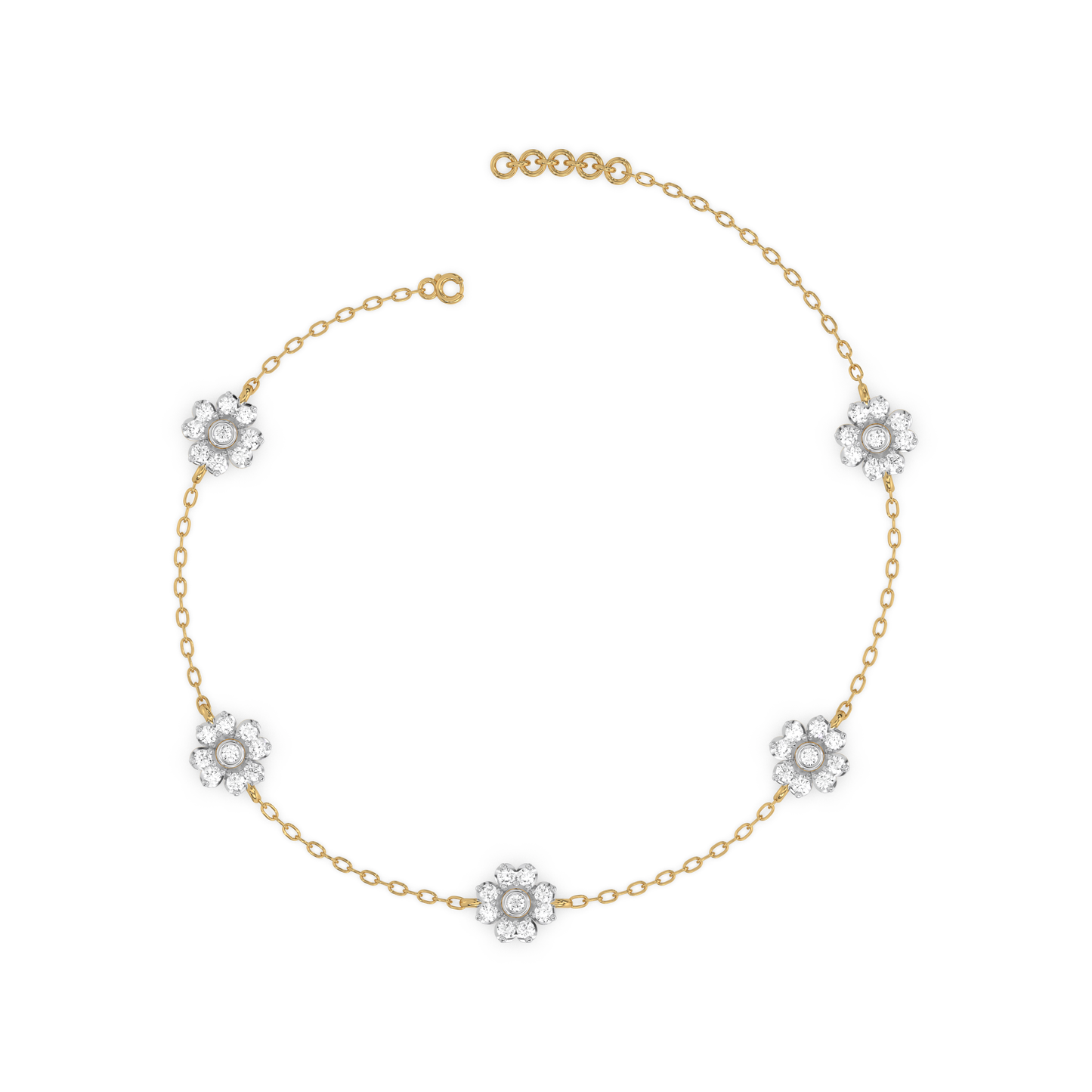Eternal Bloom - Lab Diamond Station Bracelet