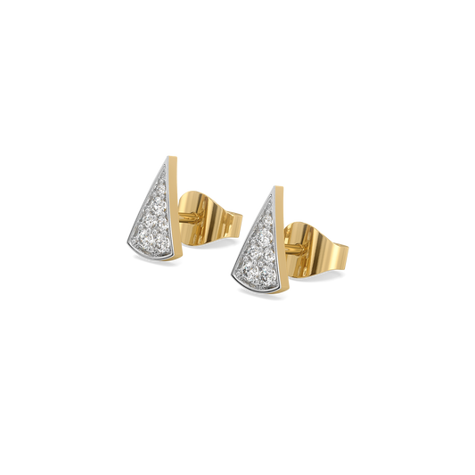 Edgy Elegance - Lab Diamond Stud Earrings
