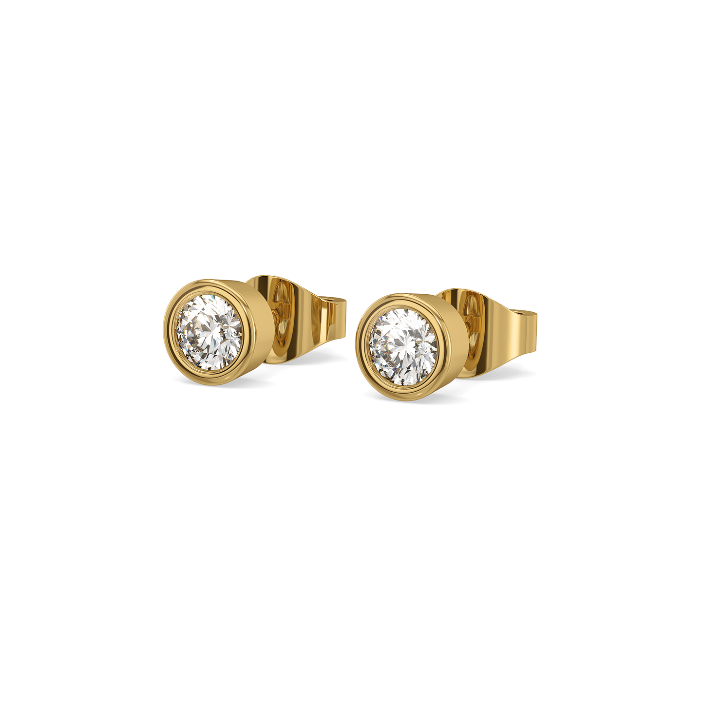 Eternal Shine - Lab Diamond Solitaire Stud Earrings
