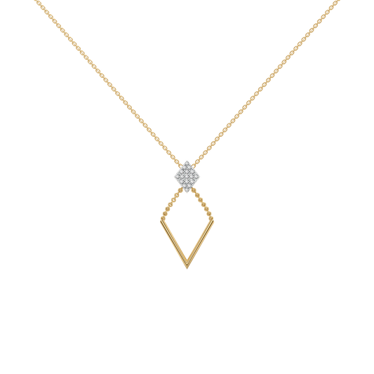 Diamond Arc - Lab Diamond Lariat Necklace