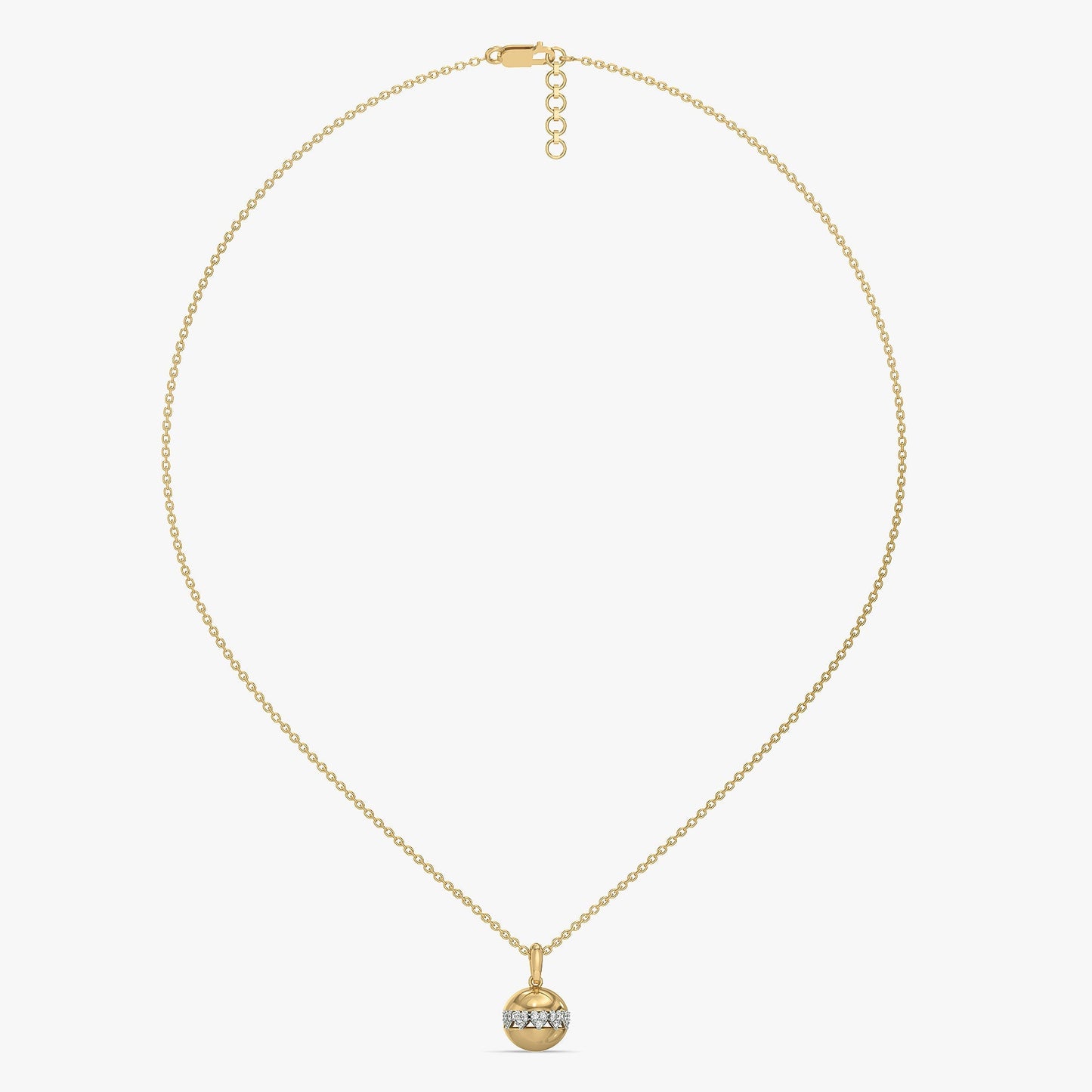Eternal Heart Orbit - Lab Diamond Pendant Necklace