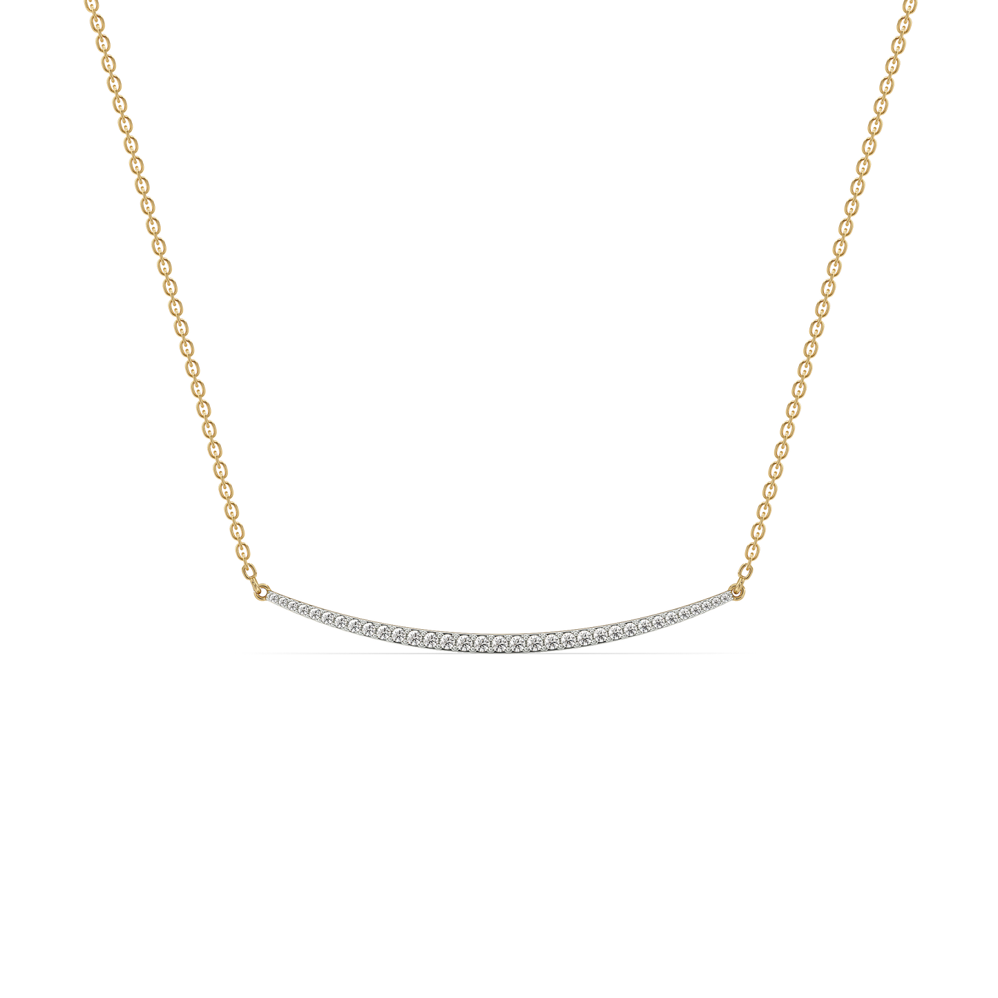 Classic Crescent - Lab Diamond Necklace