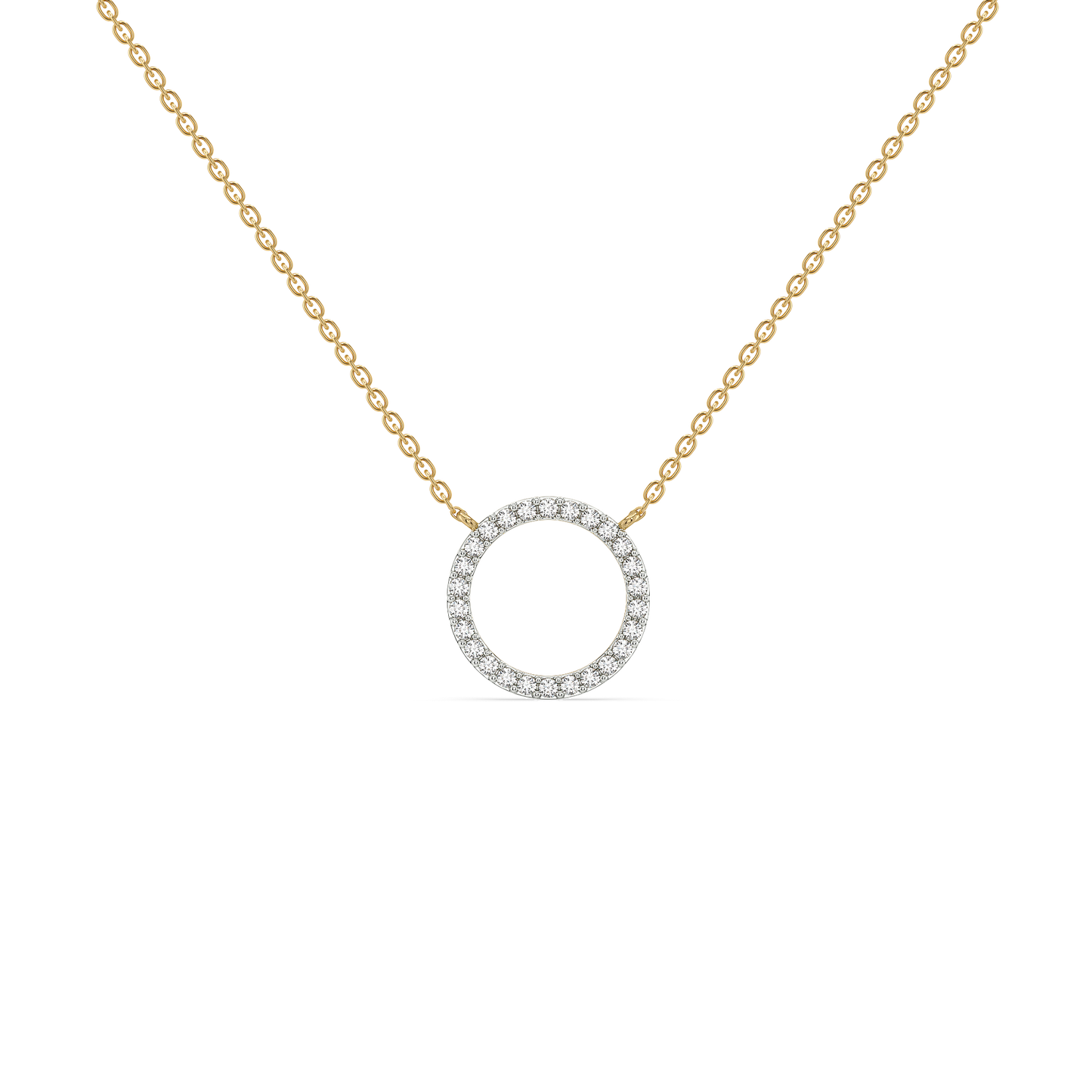 Halo - Lab Diamond Pendant Necklace