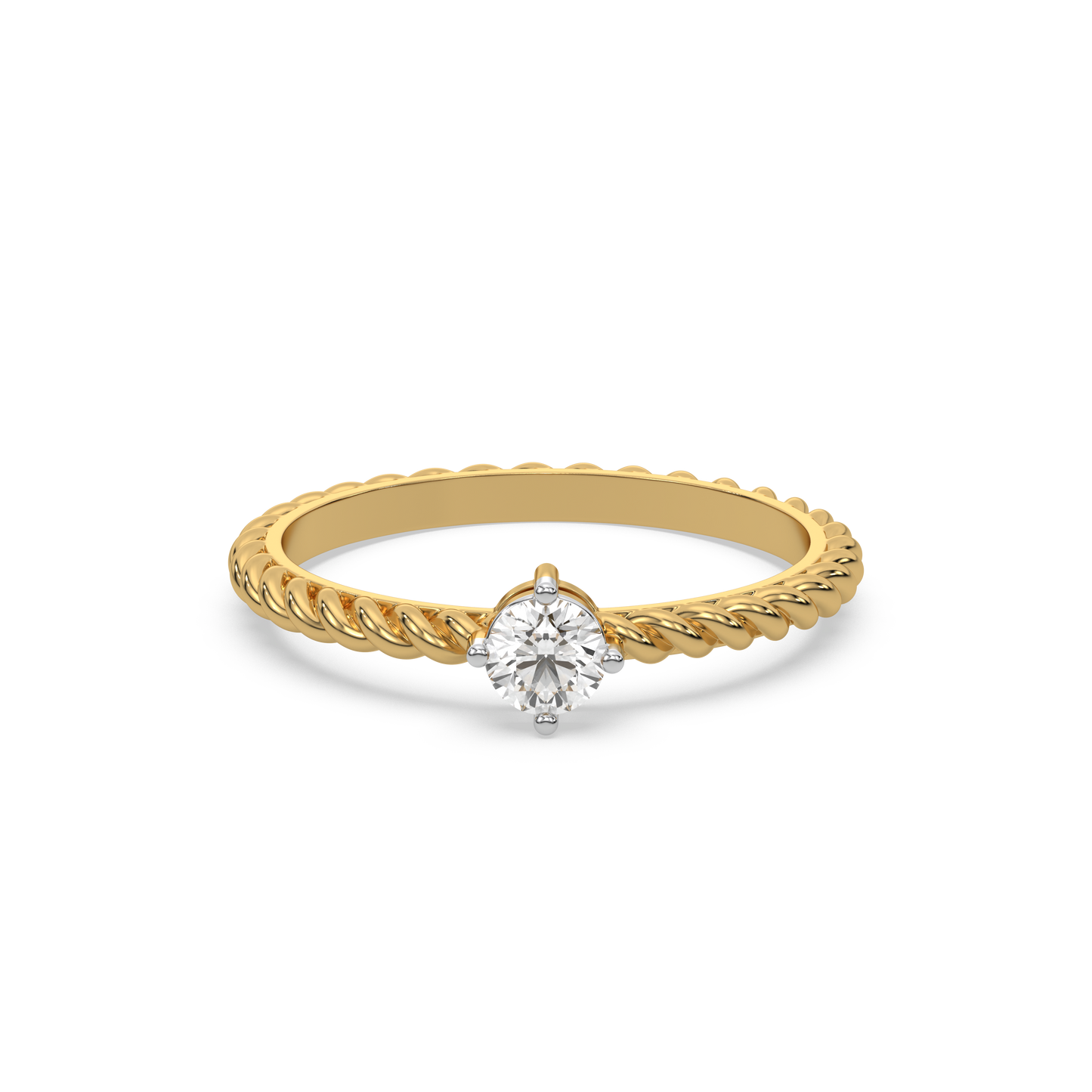 Twist of Fate - Lab Diamond Solitaire Ring