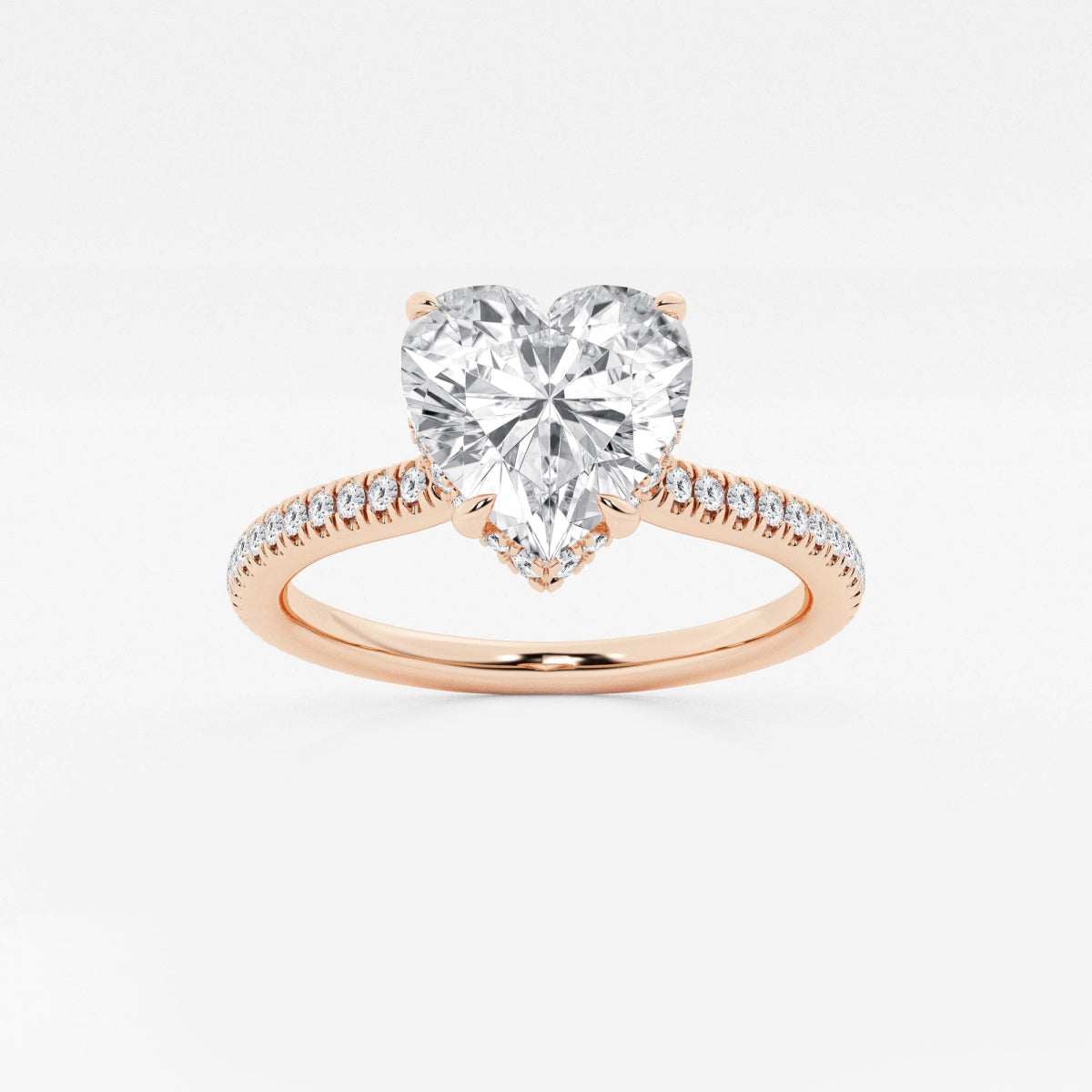 Leona - Double Hidden Halo Engagement Ring