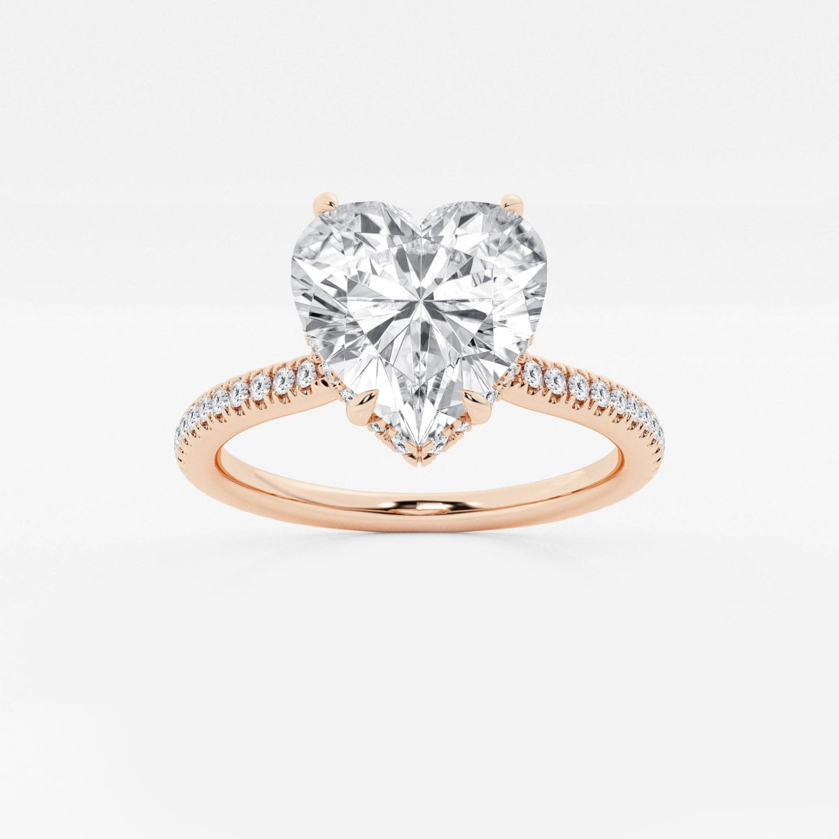 Leona - Double Hidden Halo Engagement Ring
