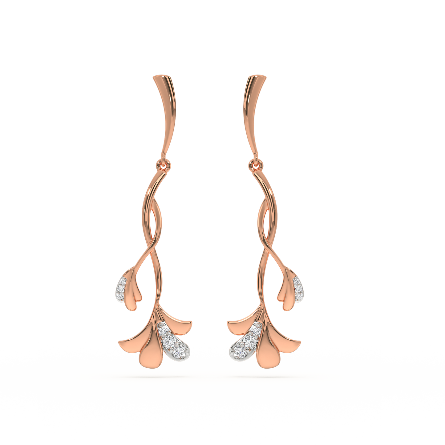 Lilac Whisper - Lab Diamond Drop Earrings
