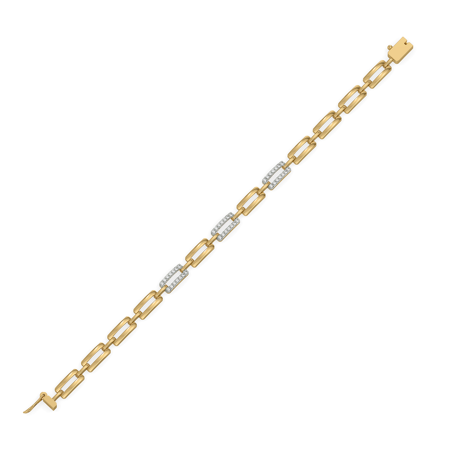 Linkin' It Up - Lab Diamond Chain Bracelet
