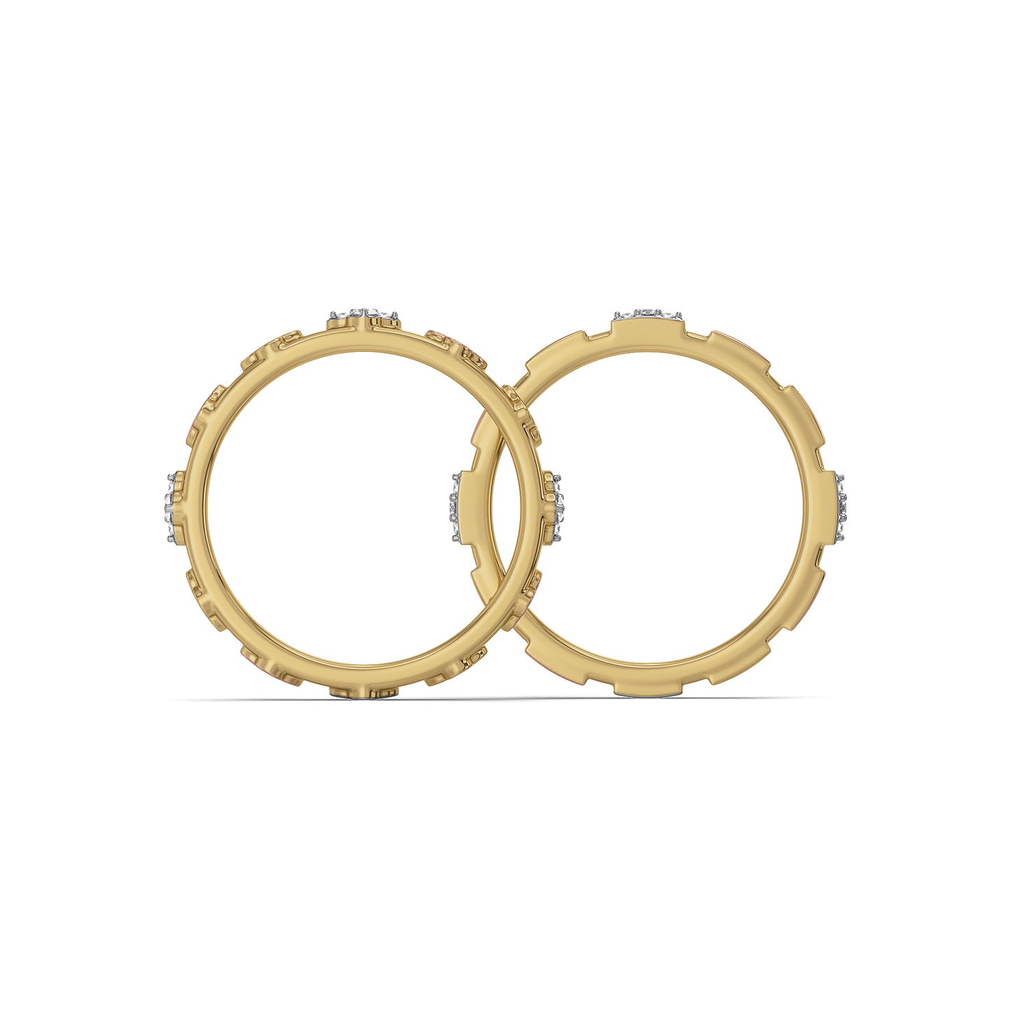 Lucky Stack - Lab Diamond Clover Ring