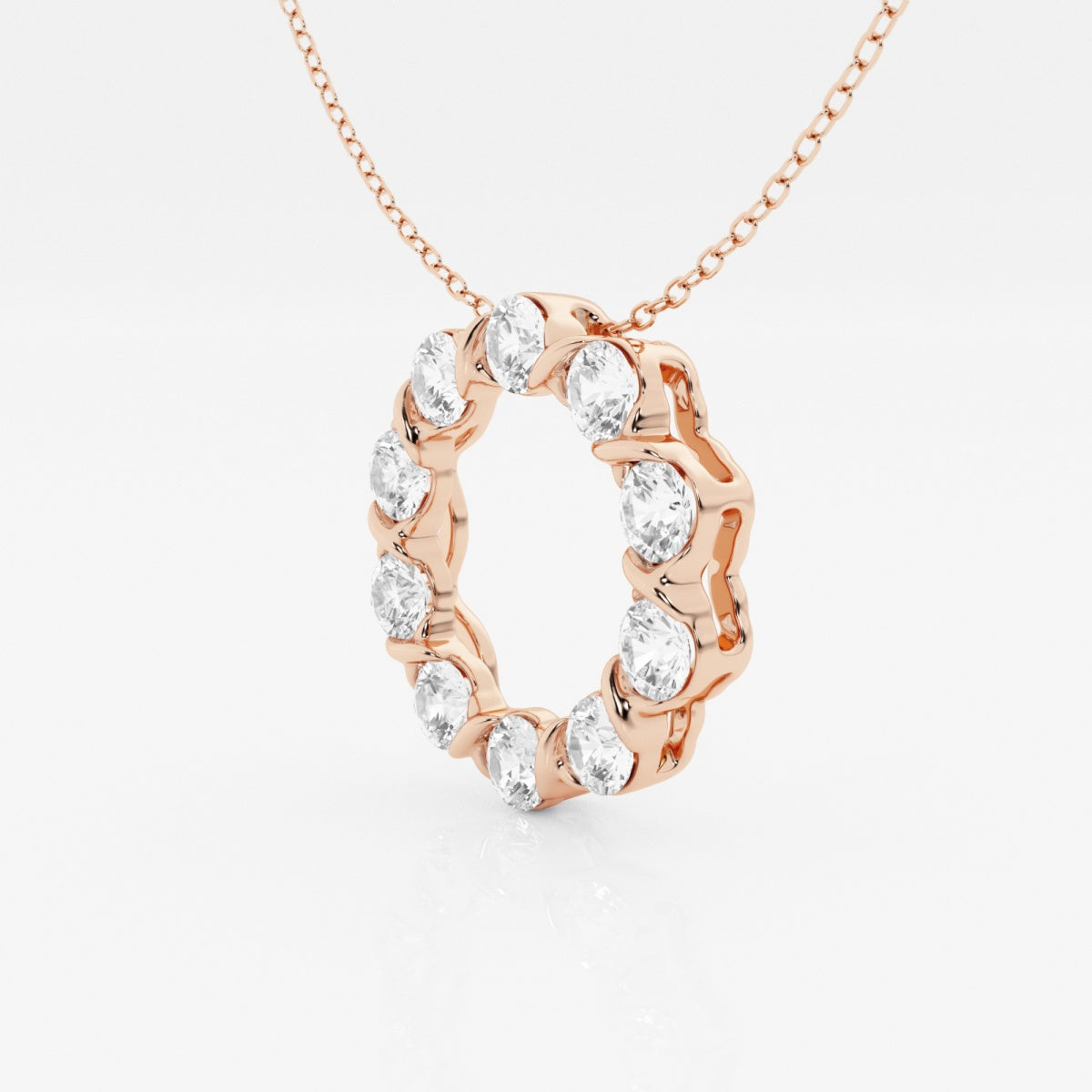 Luna - Modern Circle Pendant Necklaces