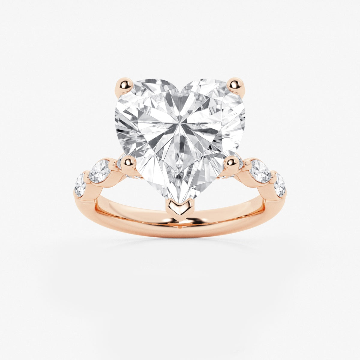 Mila - Floating Side Stones Engagement Ring