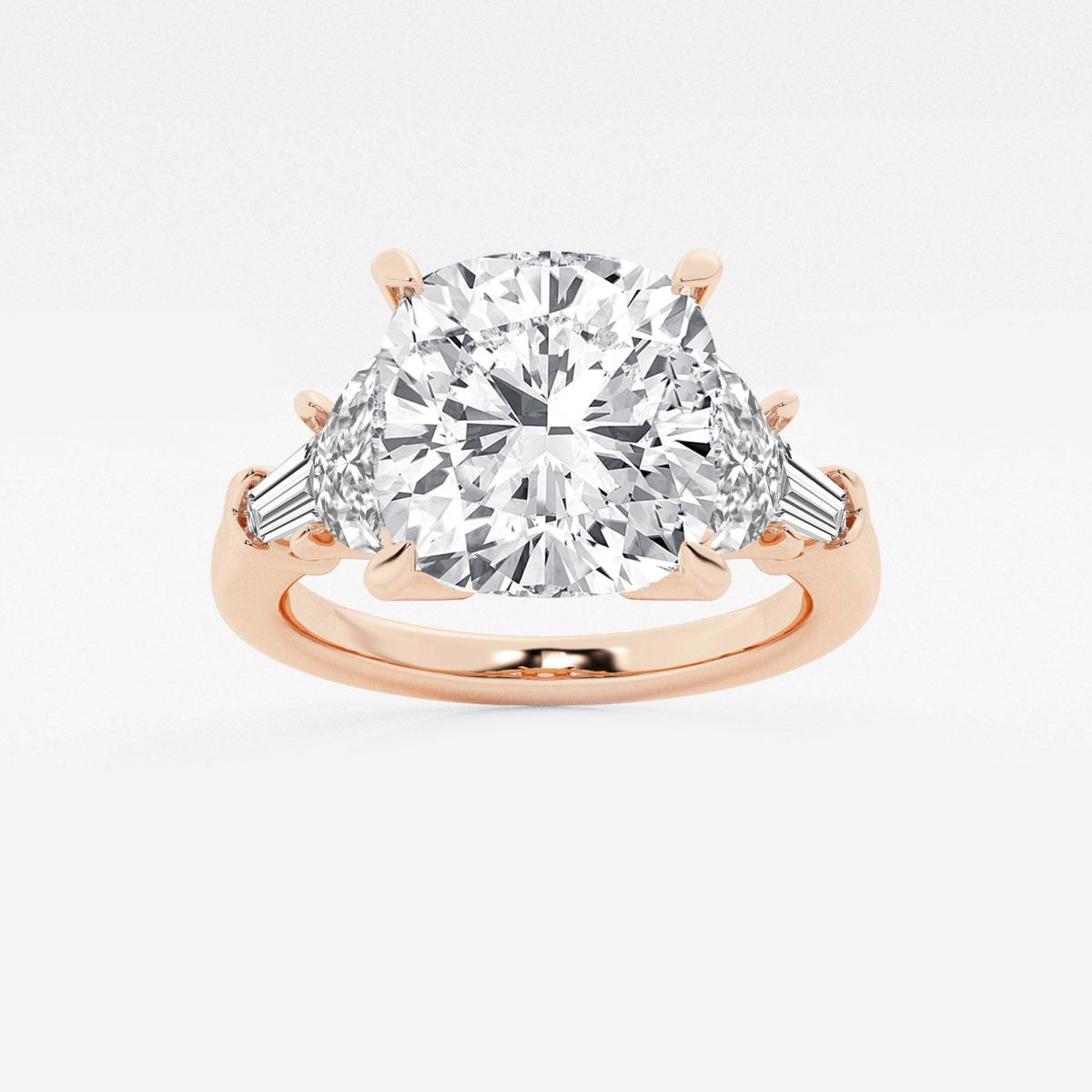 Rosalie - Delicate Side Accents Engagement Ring