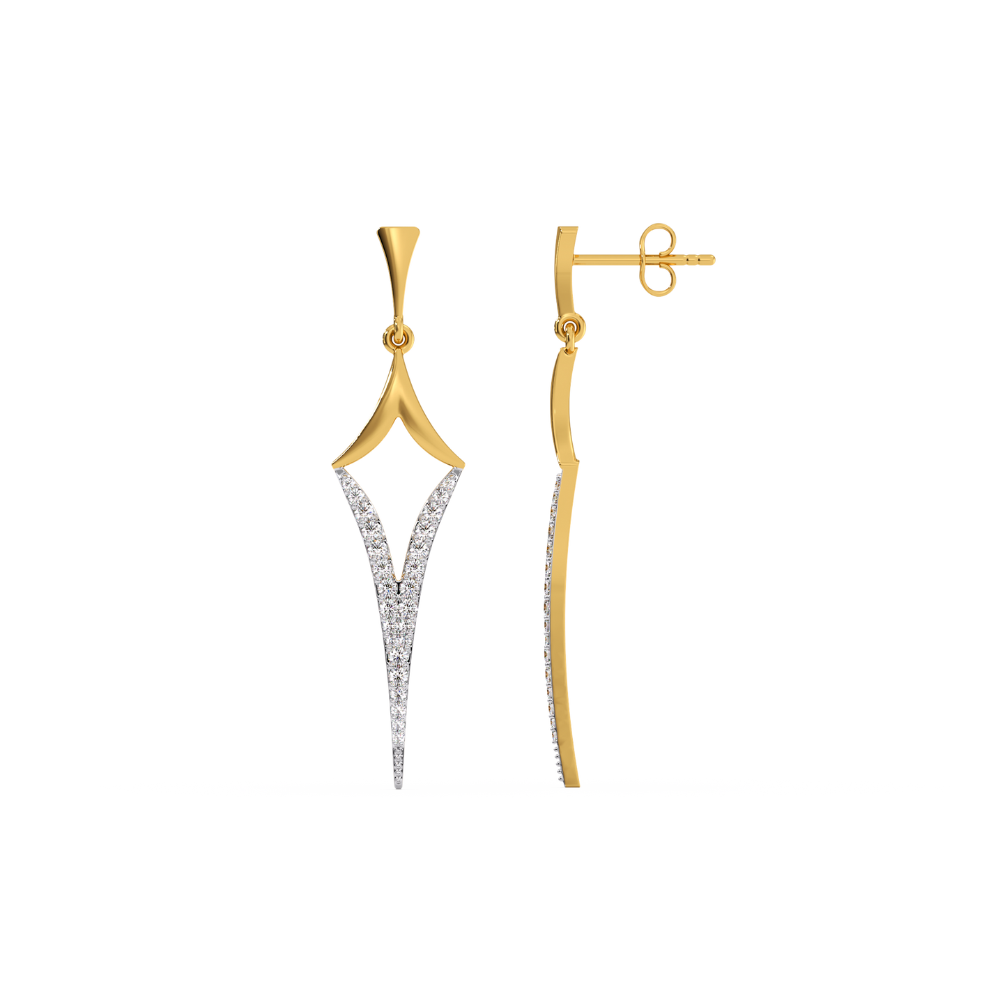 Rebel - Lab Diamond Drop Earrings