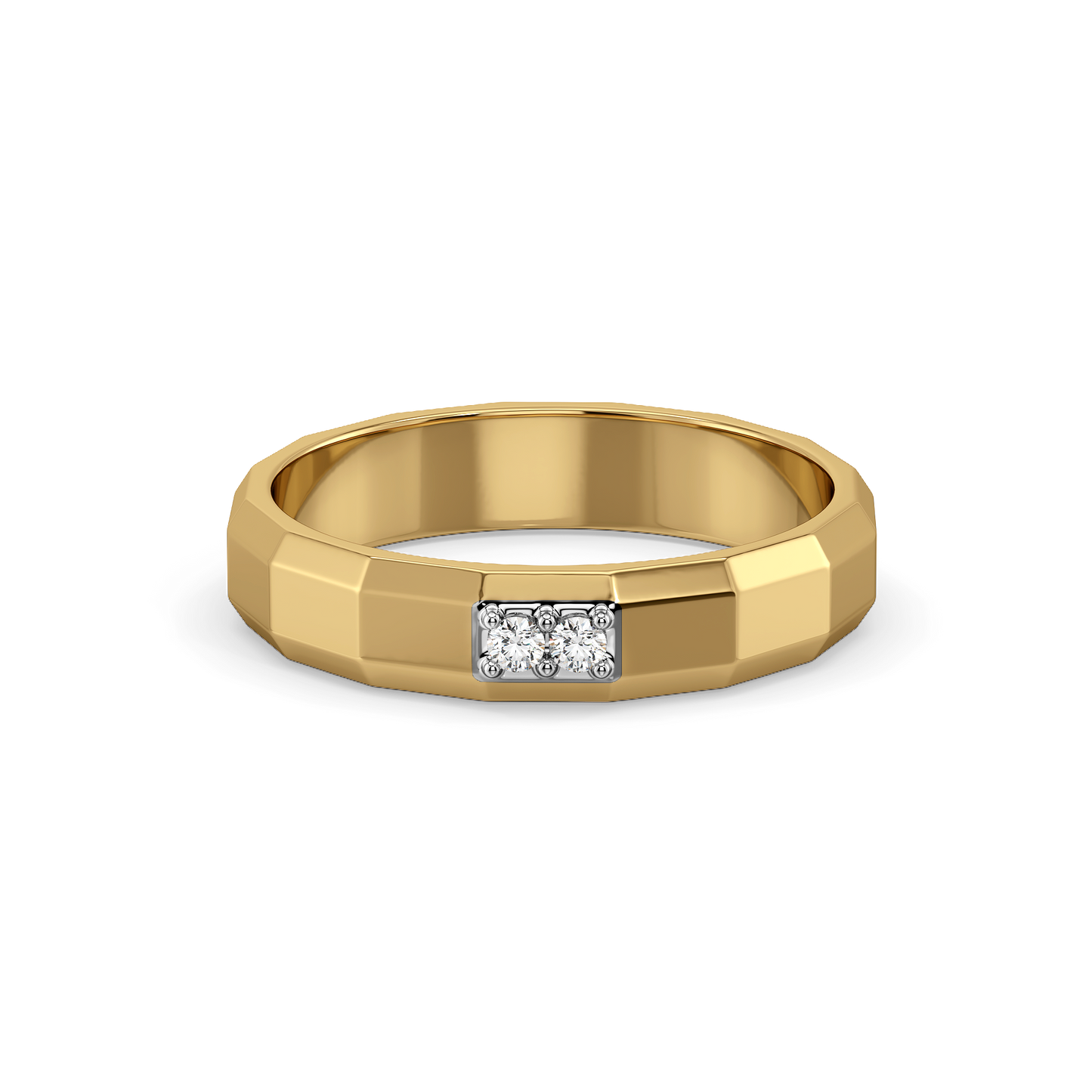 Masculine Edge - Lab Diamond Men's Ring