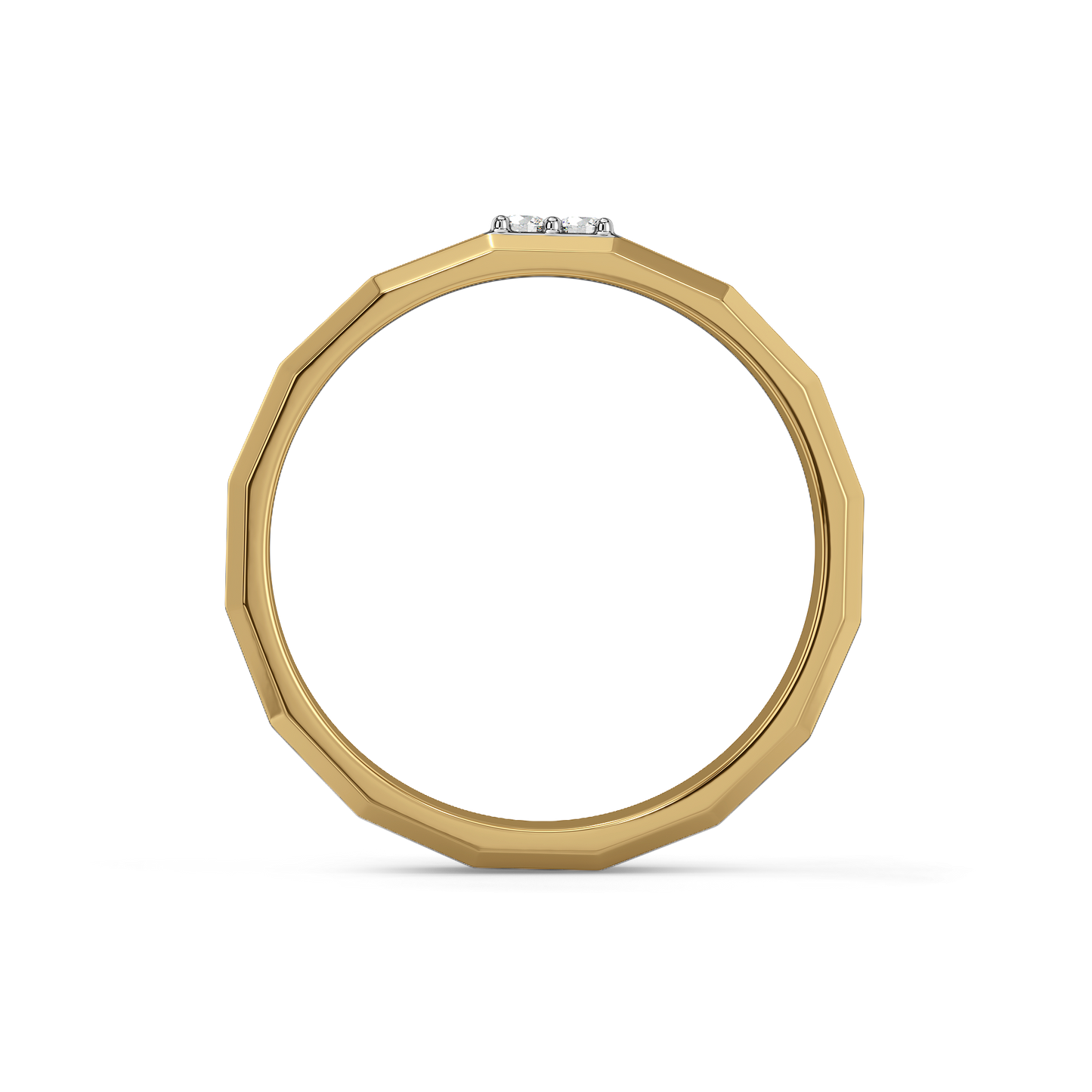 Masculine Edge - Lab Diamond Men's Ring