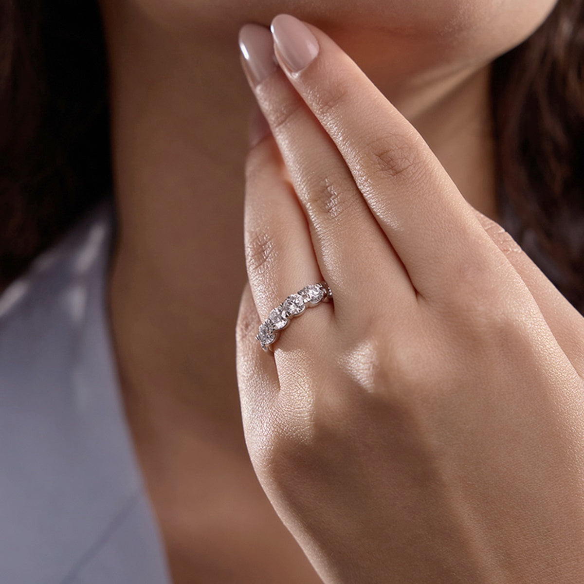 Celine - Five Stone Design Wedding Ring