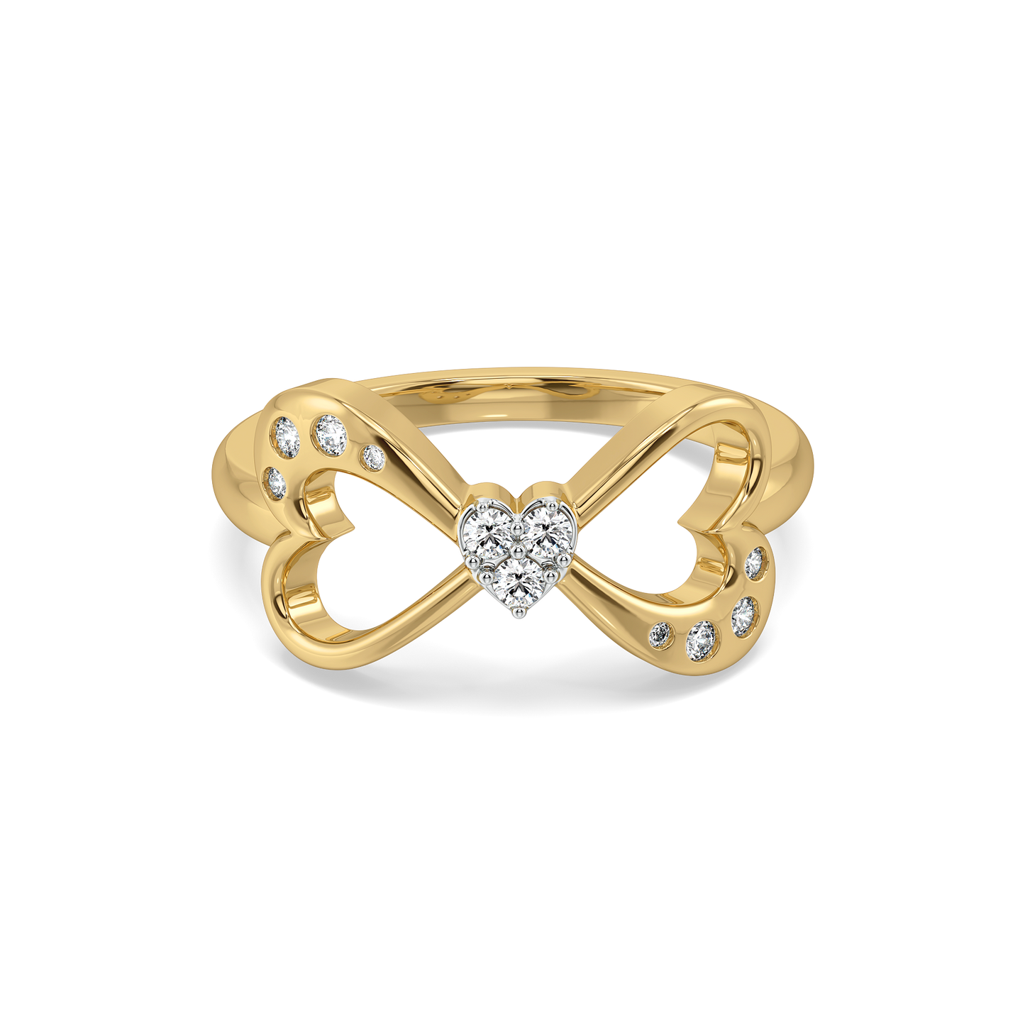 Heart Unfold - Lab Diamond Ring