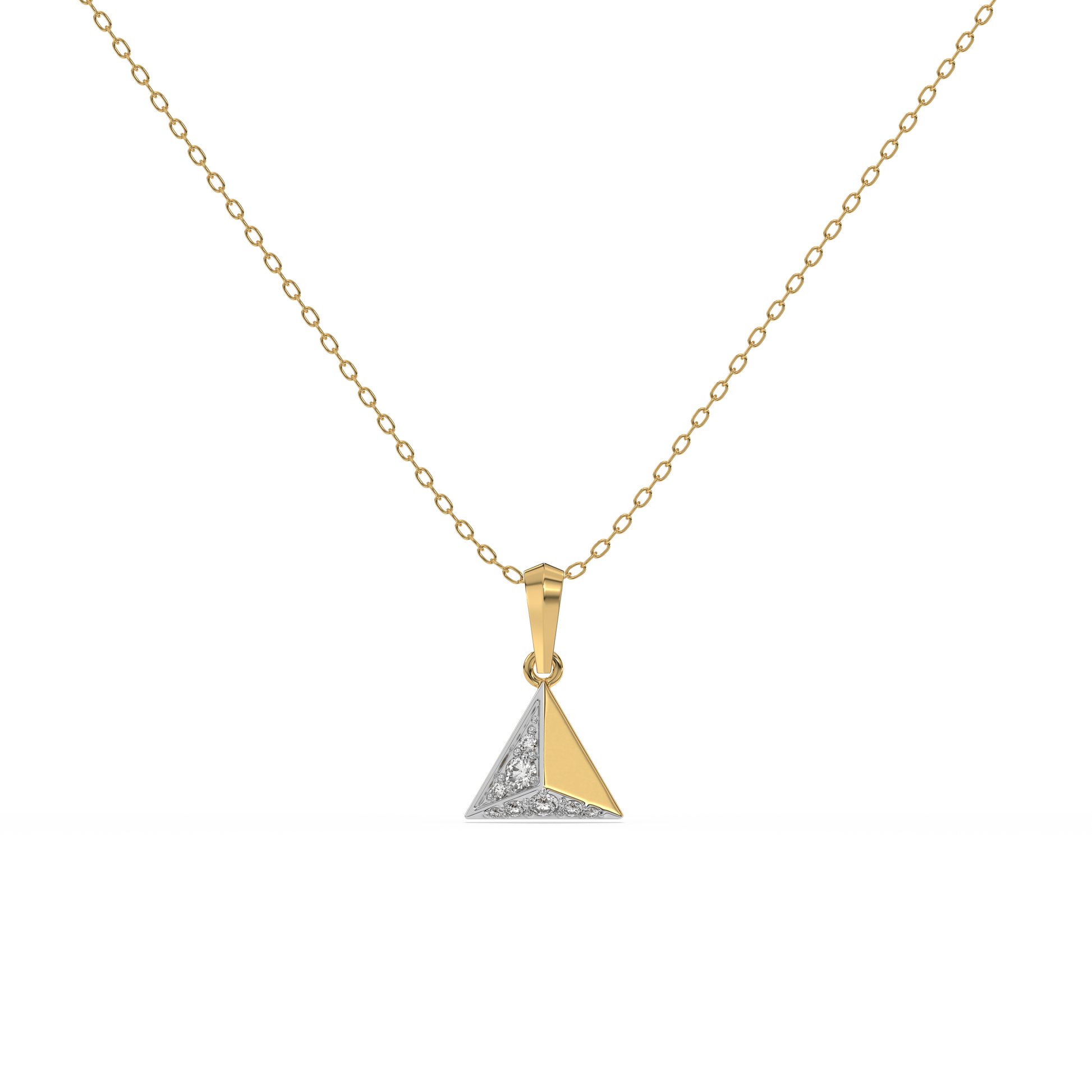 Prism Point - Lab Diamond Pendant Necklace