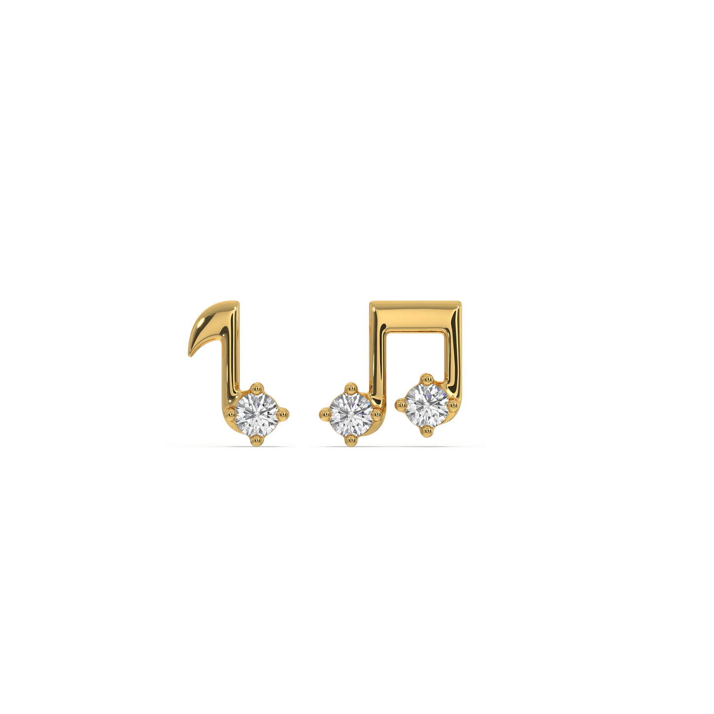 Harmony Beam - Lab Diamond Stud Earrings