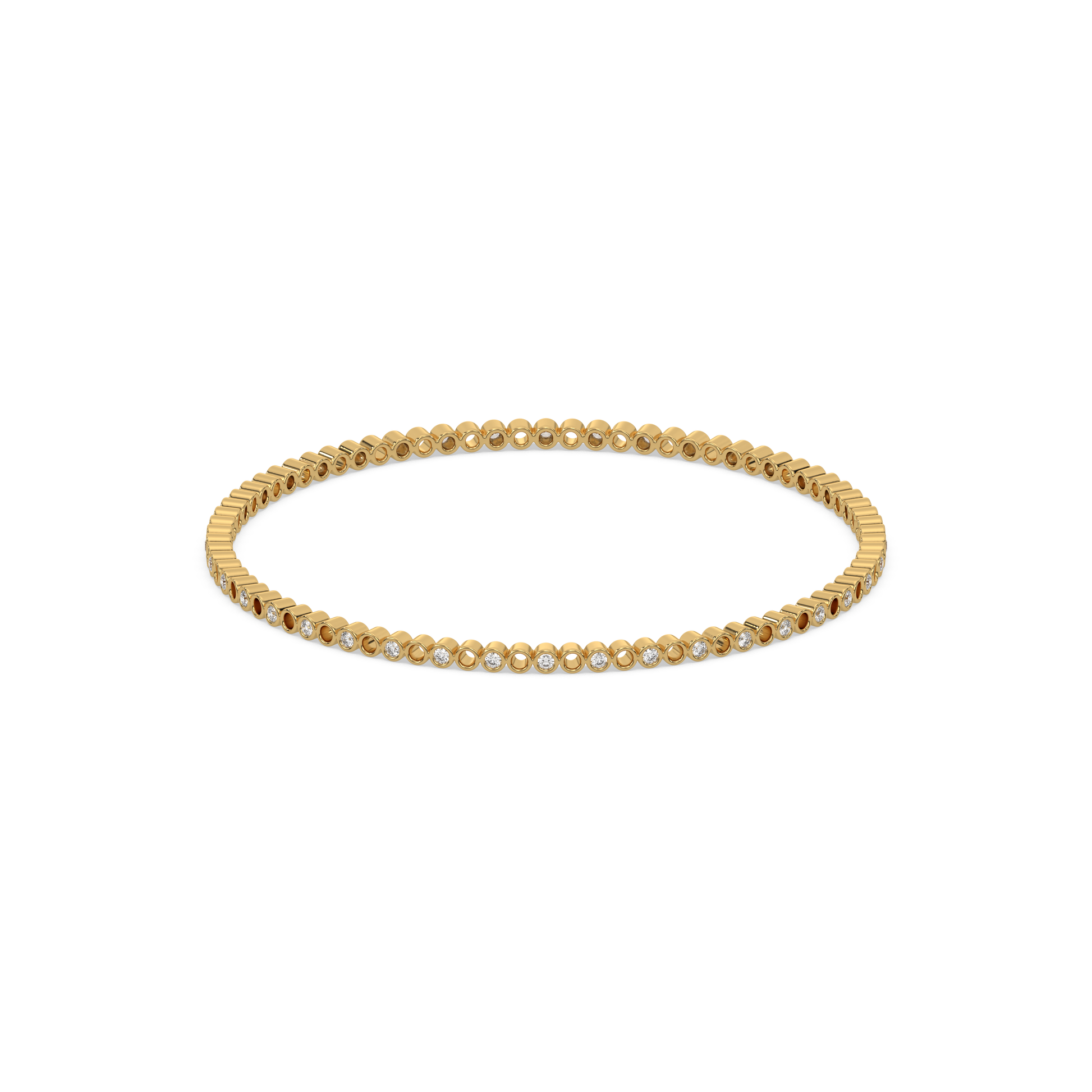 Beaded - Lab Diamond Bangle
