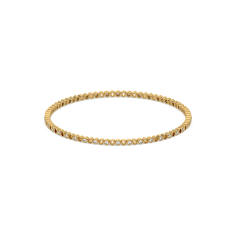 Beaded - Lab Diamond Bangle