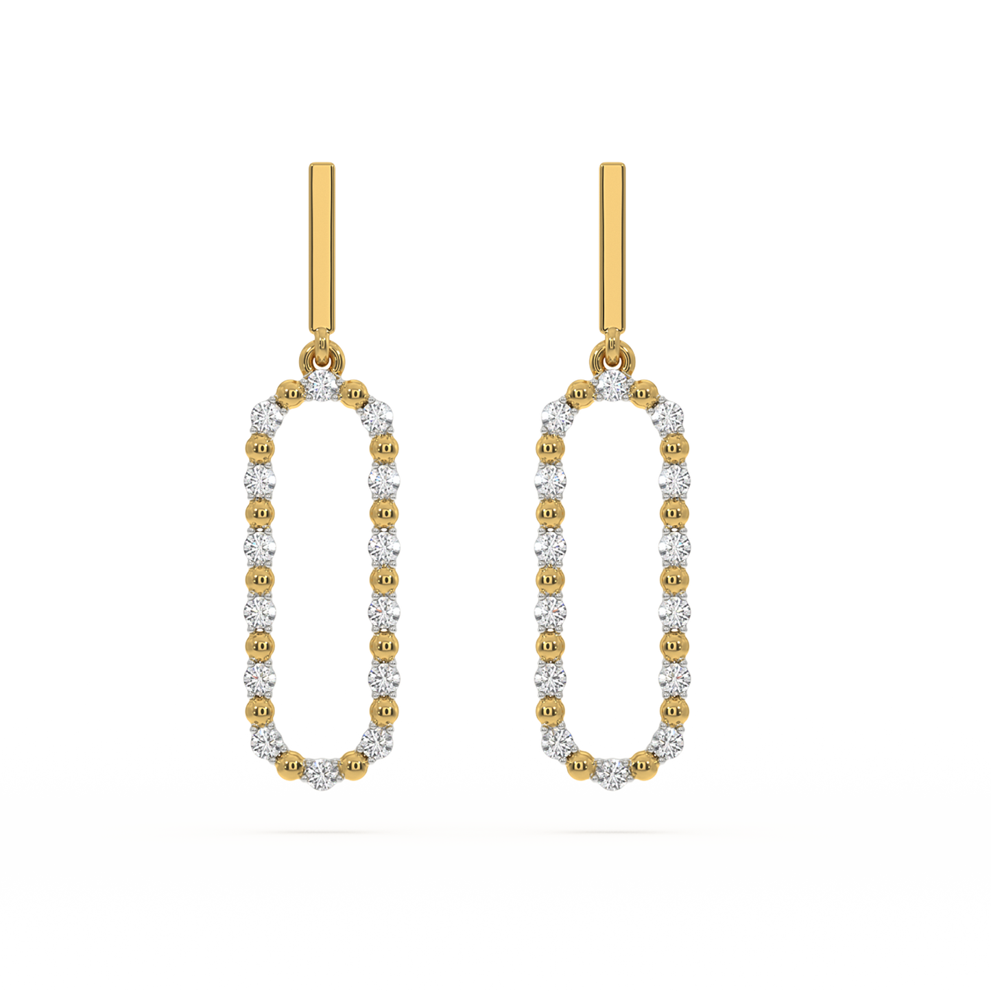 Elegant - Lab Diamond Drop Earrings