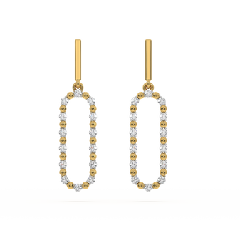 Elegant - Lab Diamond Drop Earrings