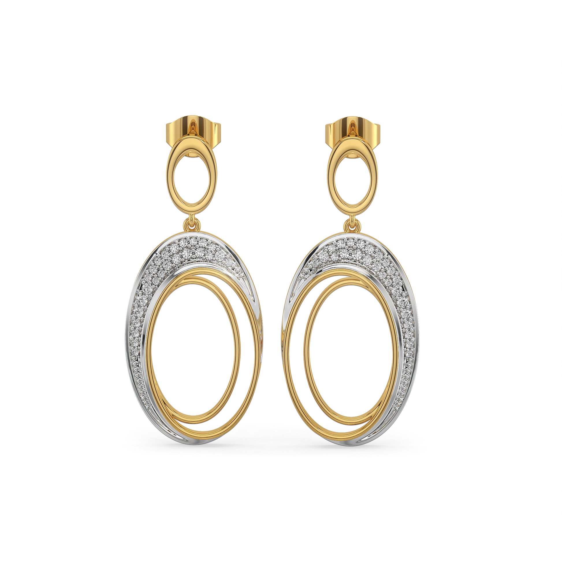 Tidal Grace - Lab Diamond Drop Earrings