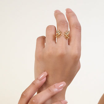Golden Edge - Lab Diamond Open-Top Ring