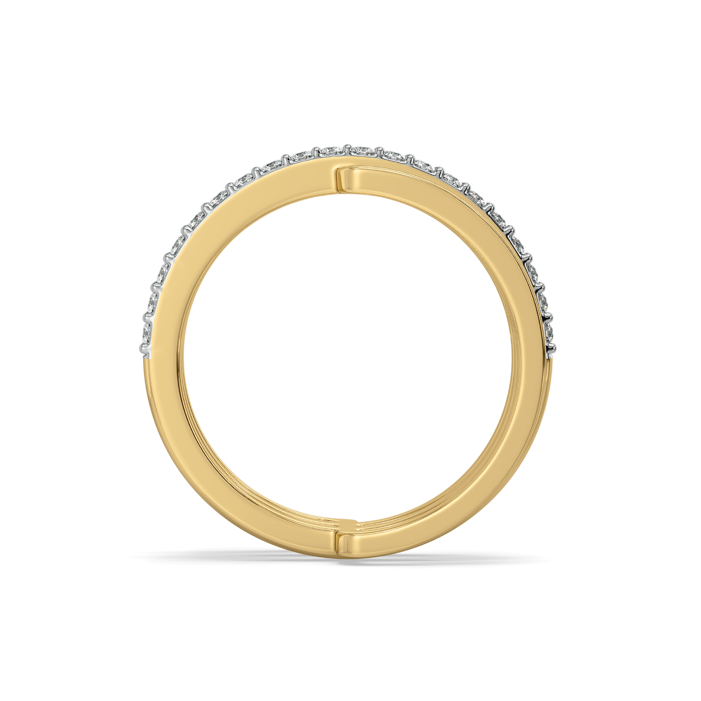 Geometric Statement - Lab Diamond Cocktail Ring