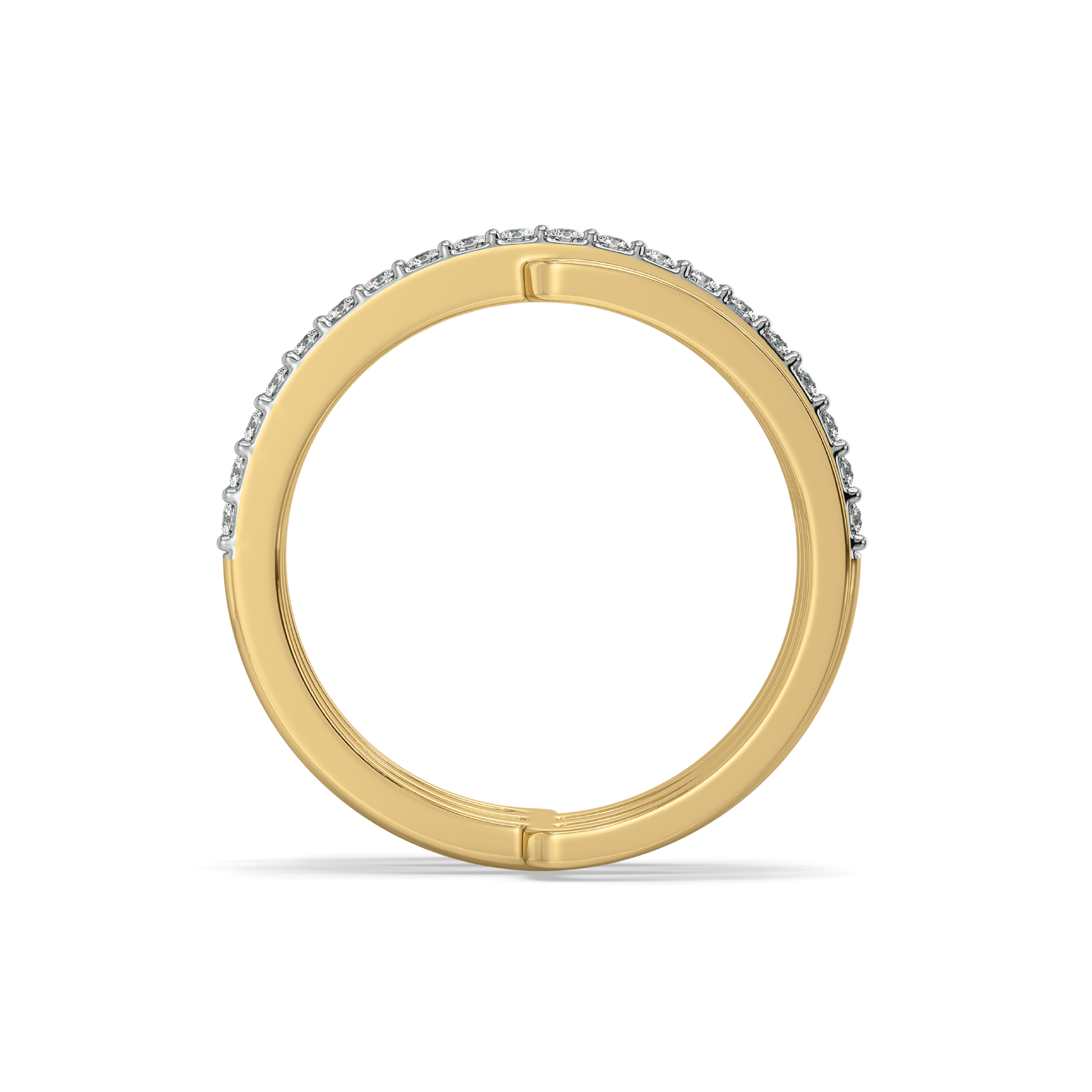 Geometric Statement - Lab Diamond Cocktail Ring