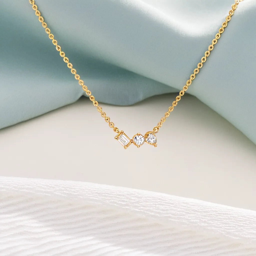 Toi-et-Moi - Lab Diamond Necklace