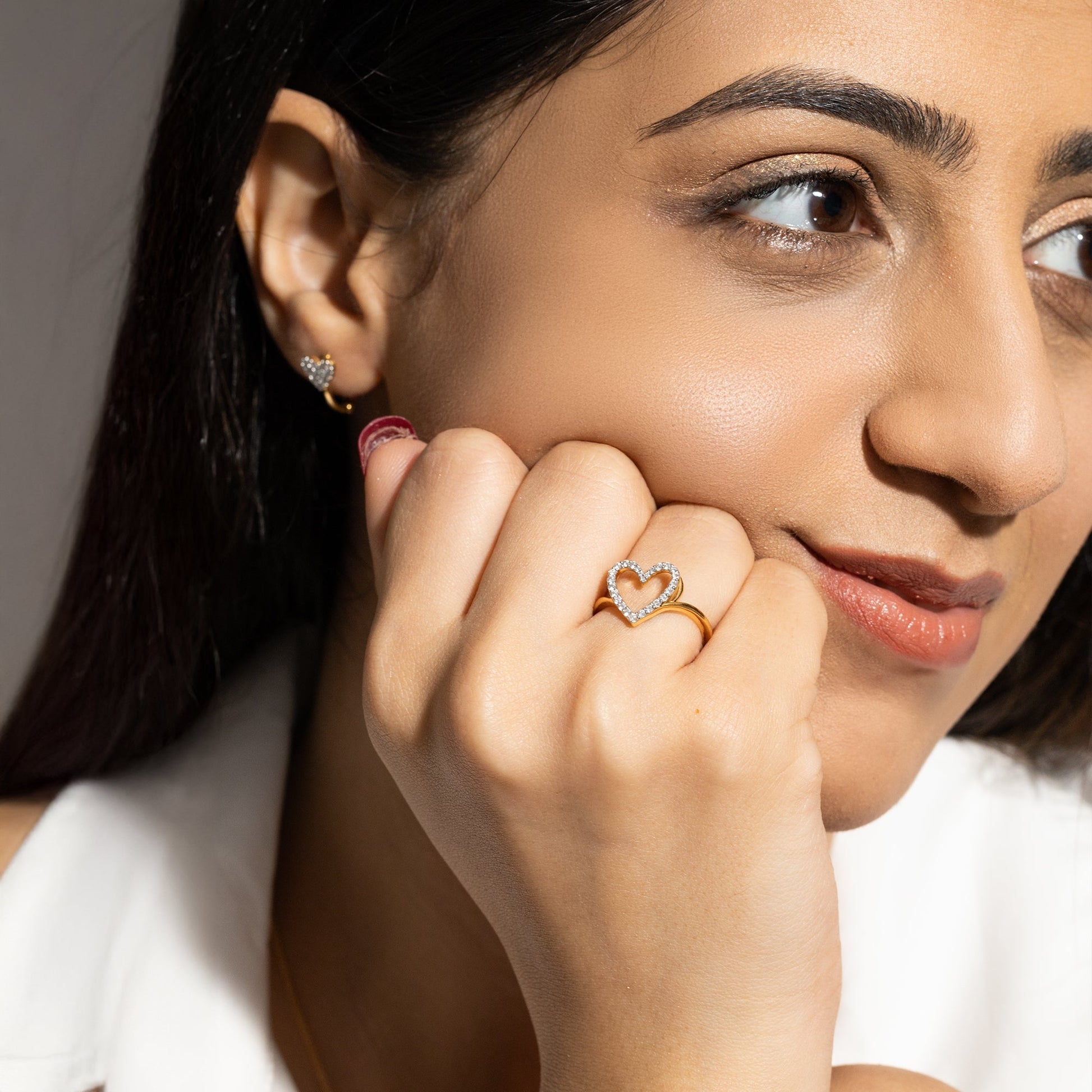 Everlasting Journey - Lab Diamond Heart Ring