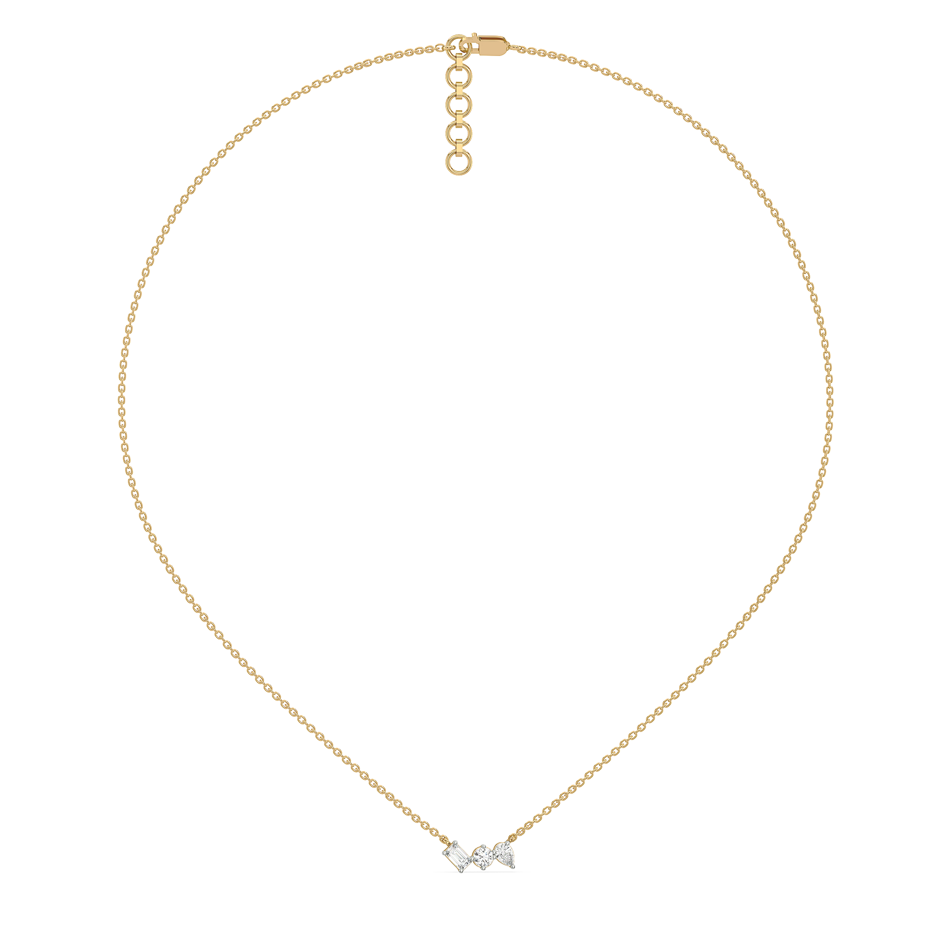 Toi-et-Moi - Lab Diamond Necklace