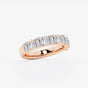 Valeria - Alternating Stone Design Wedding Ring