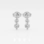 Adeline - Cascading Three-Stone Elegance Earrings