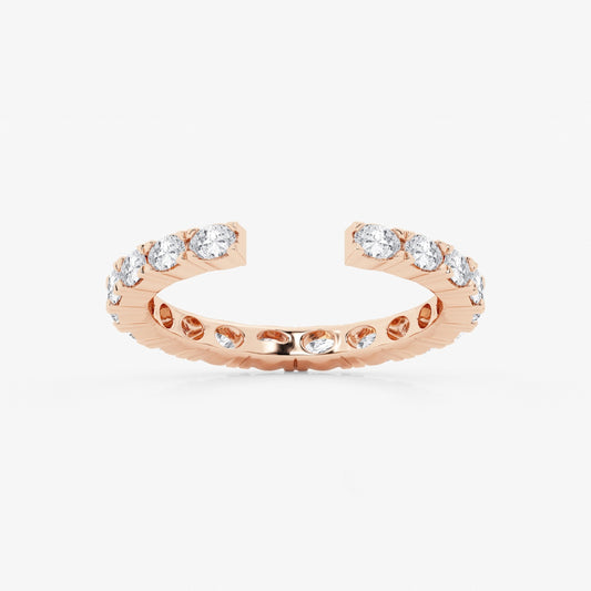 Arabelle - Elegant East-West Design Wedding Ring