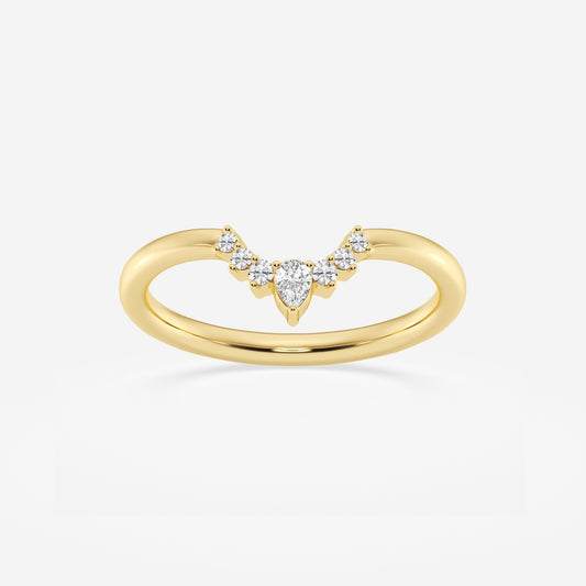 Aria - Crescent-Inspired Stackable Wedding Ring