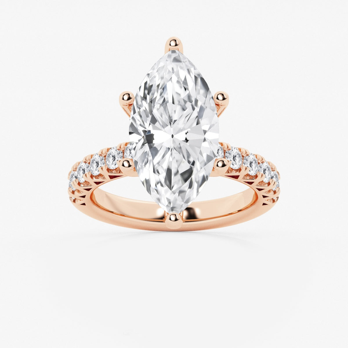 Aria - Crown-Inspired Side Stones Engagement Ring